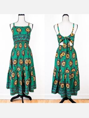 🦋LAST🦋 NWT Kopal Lulu Dress, Parrot Sunflower, Size Large